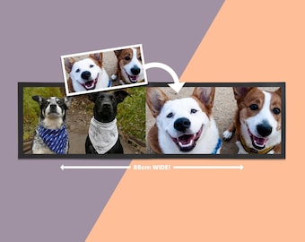 Long Bar Mat / Runner - Add Photos / Home Bar / Bar Mat / Personalised / home Bar accessory / barware / Custom Bar mat Runner / Wide Bar mat
