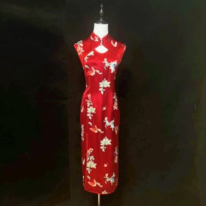 Custom Red Embroidery Cheongsam Dress (Multiple colors available)|Chinese Wedding Dress|Prom Dress |Tea Ceremony Qipao Dress|Bridal Dress