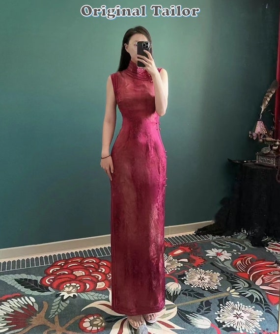 Custom Vintage 100% Silk Cheongsam Dress | Wedding Dress | Evening Dress |  Elegant Prom Dress | Tea Ceremony Qipao Dress | Gift for Her - Etsy