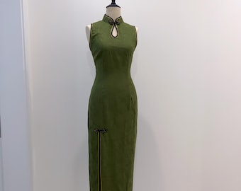 slim fit dress slacks Green Embroidery Women's Classic Chinese Style Hanfu Dress Full Set –  LolitaInside main image 1