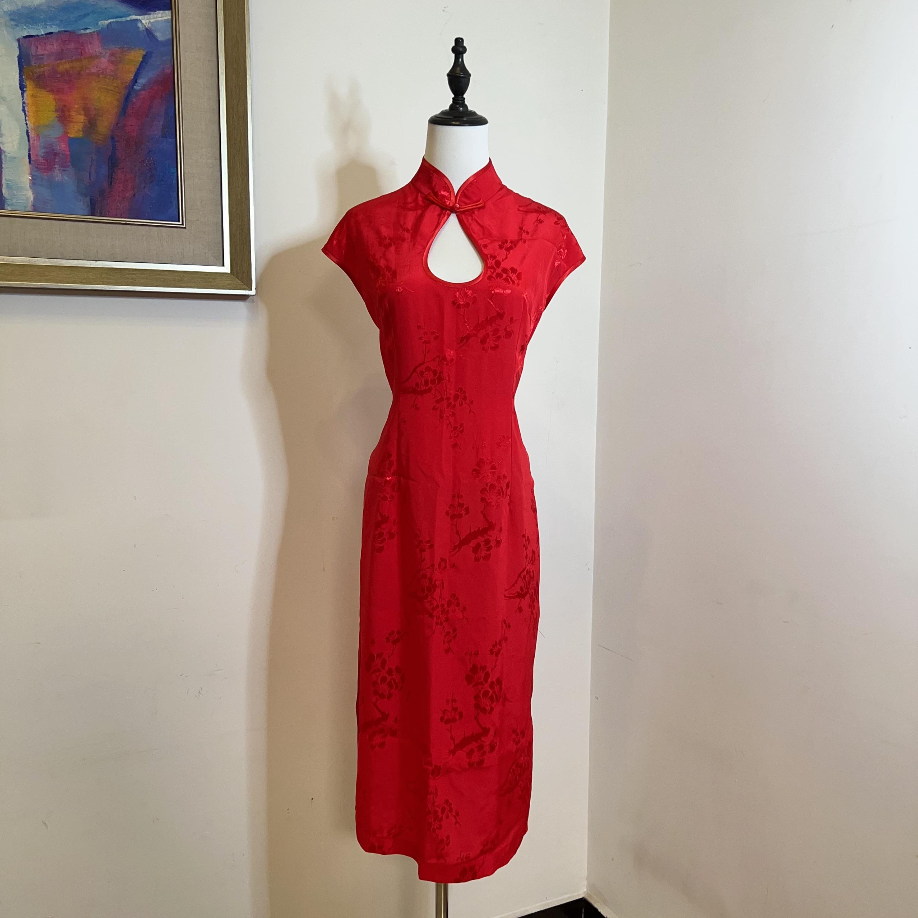 red silk dress forever 21 Satin Cowl Slip Dress