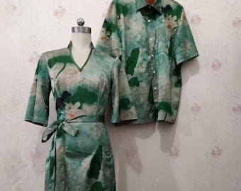 Customized traditional Chinese cheongsam dress Tang suit |Retro couple outfit |Cheongsam top |Tea ceremony |Ancient costume |Gift for couple