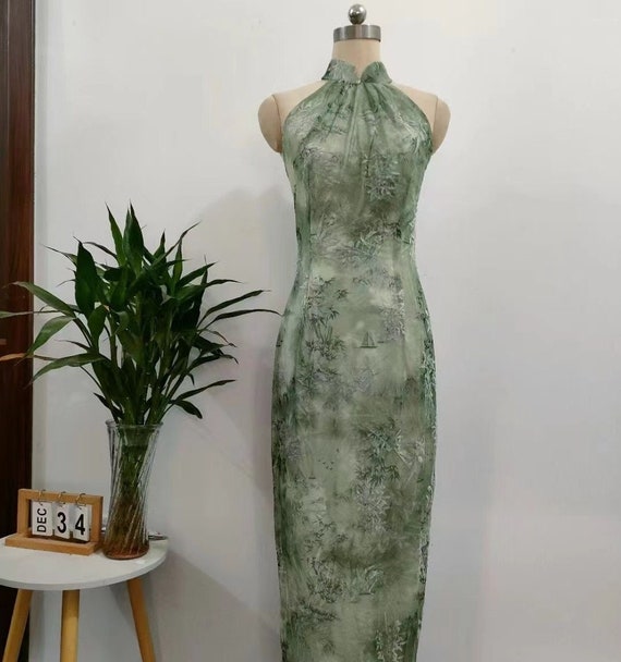 green emerald velvet dress Tea Length Half Sleeves Green Prom Dress Short Party Dress PSK362 US2 / Green main image 1