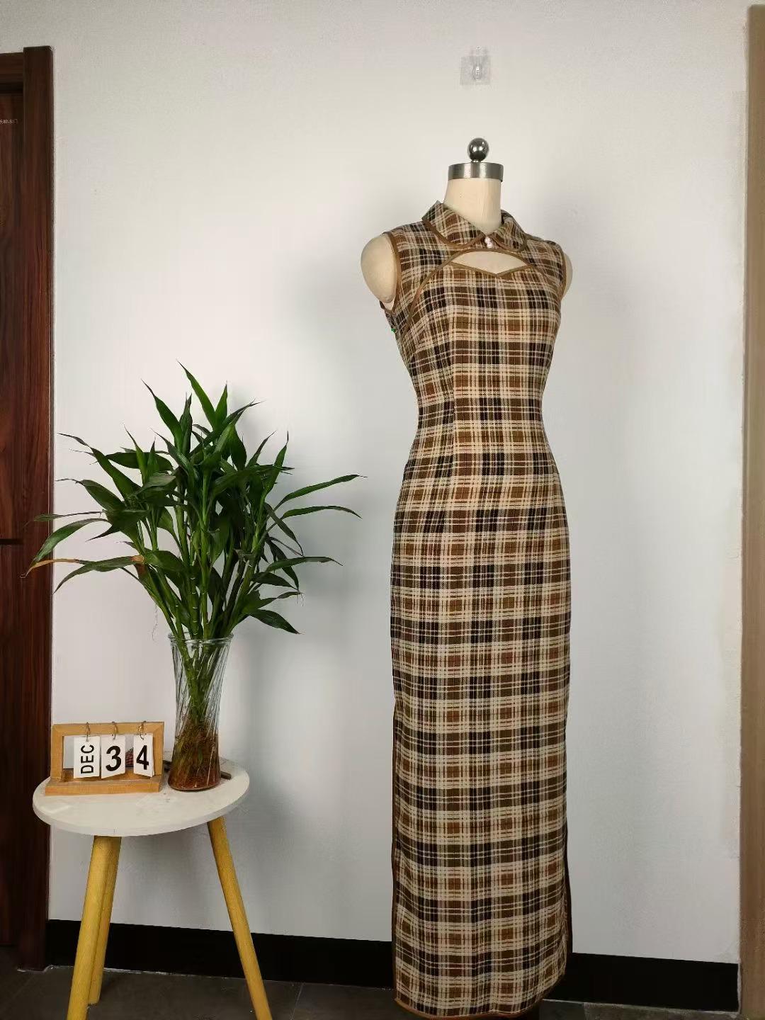 sequin tartan dress Lipstick Plaid Sequin Sleeveless Short Dress