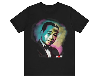 Sinn Sisamuth Black T-Shirt - Cambodian Singer Shirt - Cambodia-themed apparel - Cambodian Heritage clothing - Gift for Father, Brother