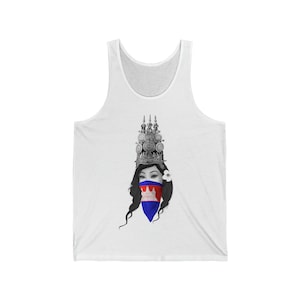 IshDelish Collab - Unisex Jersey Tank - Cambodian Clothing - Traditional & Cultural Apparel - Gift for Father - Cambodian Heritage Tank