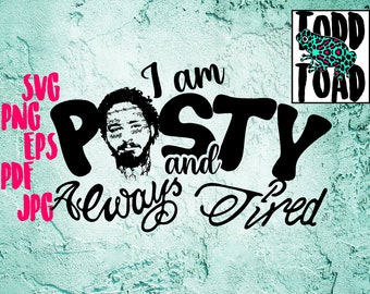 Download Post Malone Svg Svg Png Eps Pdf Posty Svg Posty Mom Svg Cricut Silhouette Cutting File Bundle For T Shirts Stickers Cutting Etc Jpg Clip Art Art Collectibles