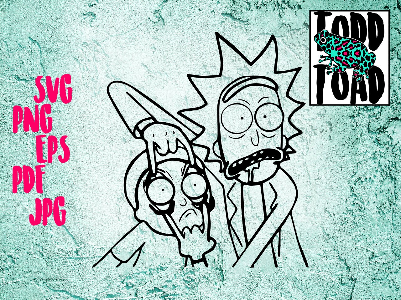 Rick and Morty SVG PNG EPS jpg pdf Cricut Silhouette | Etsy