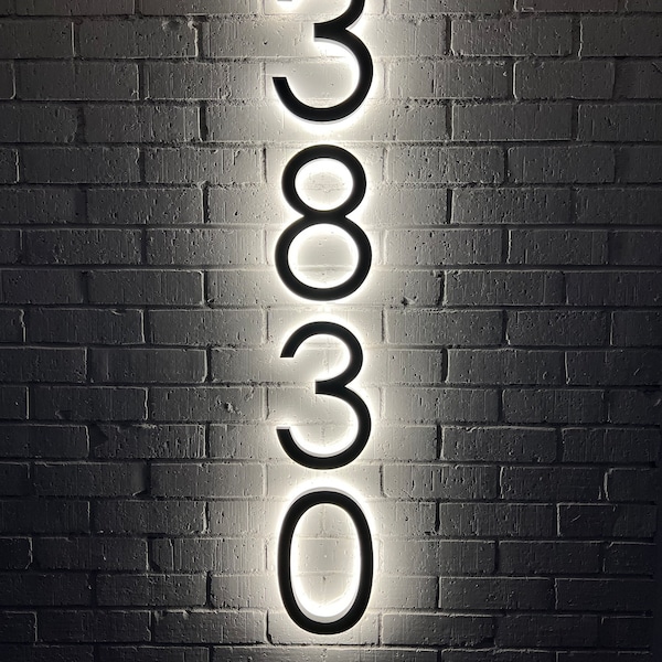 Lighted Address Sign Etsy