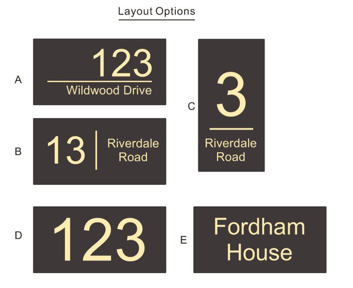 Outdoor Lighting House Numbers Light Box Customized Address Etsy