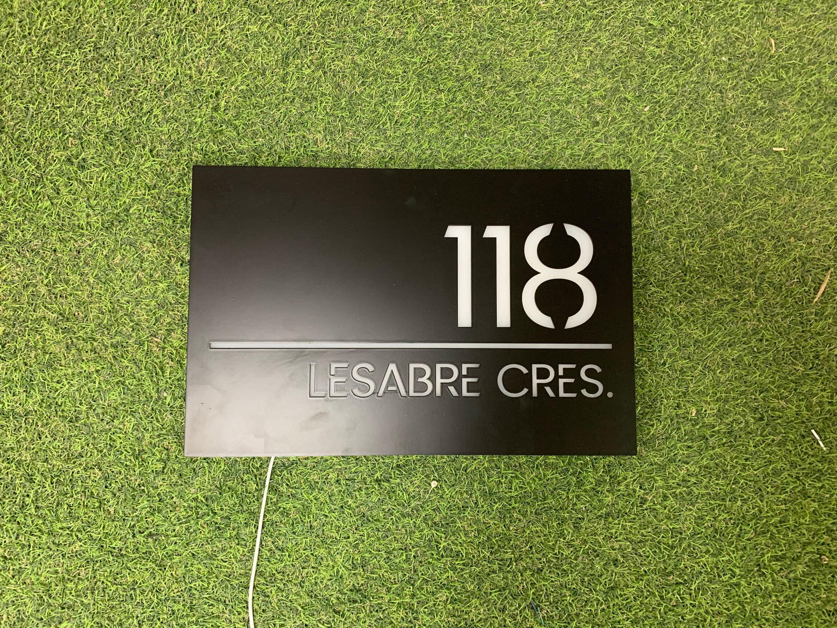 Outdoor Lighting House Numbers Light Box Customized Address Etsy UK