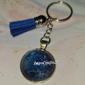 Blue bubble keychain