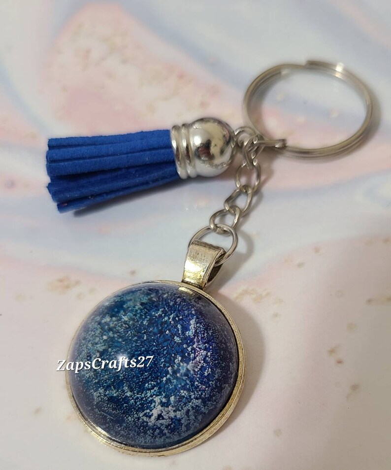 Blue Bubble Keychain - Etsy
