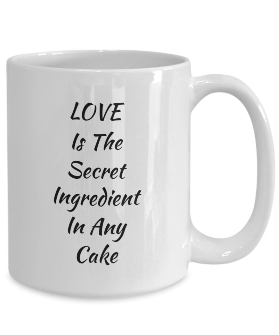 Love Cake Mug Gift for Cake Lovers Love is the Secret Etsy