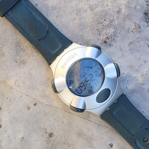 Swatch Beat Aluminium 1999, Vintage Digital Watch Swiss Made - Main Image