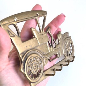 Vintage Brass Key Holder Wall Hooks Retro Car Coat Rack Entryway Decor image 9
