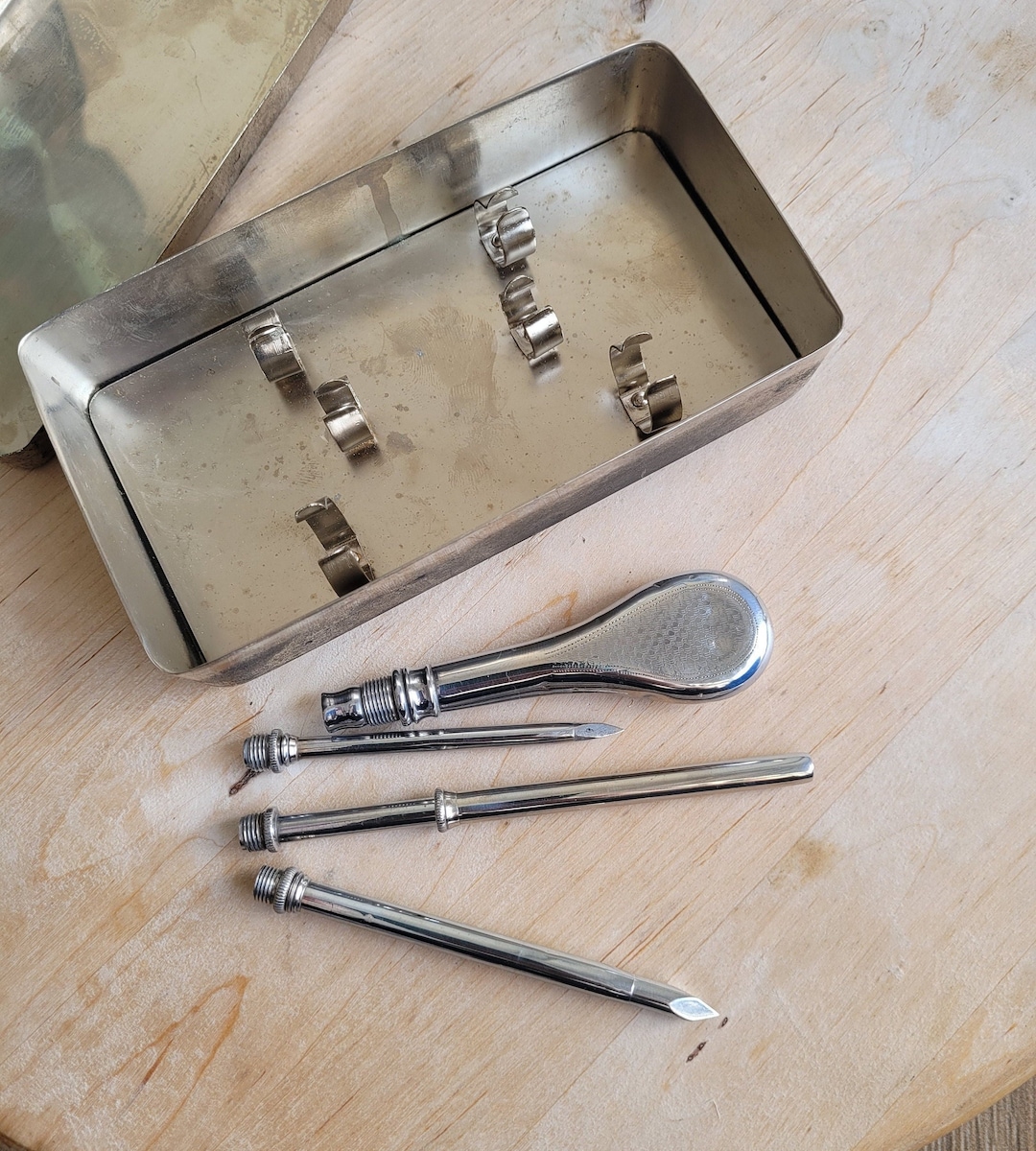 Vintage Medicine Trocar Instruments and Case, Trochar Surgical ...