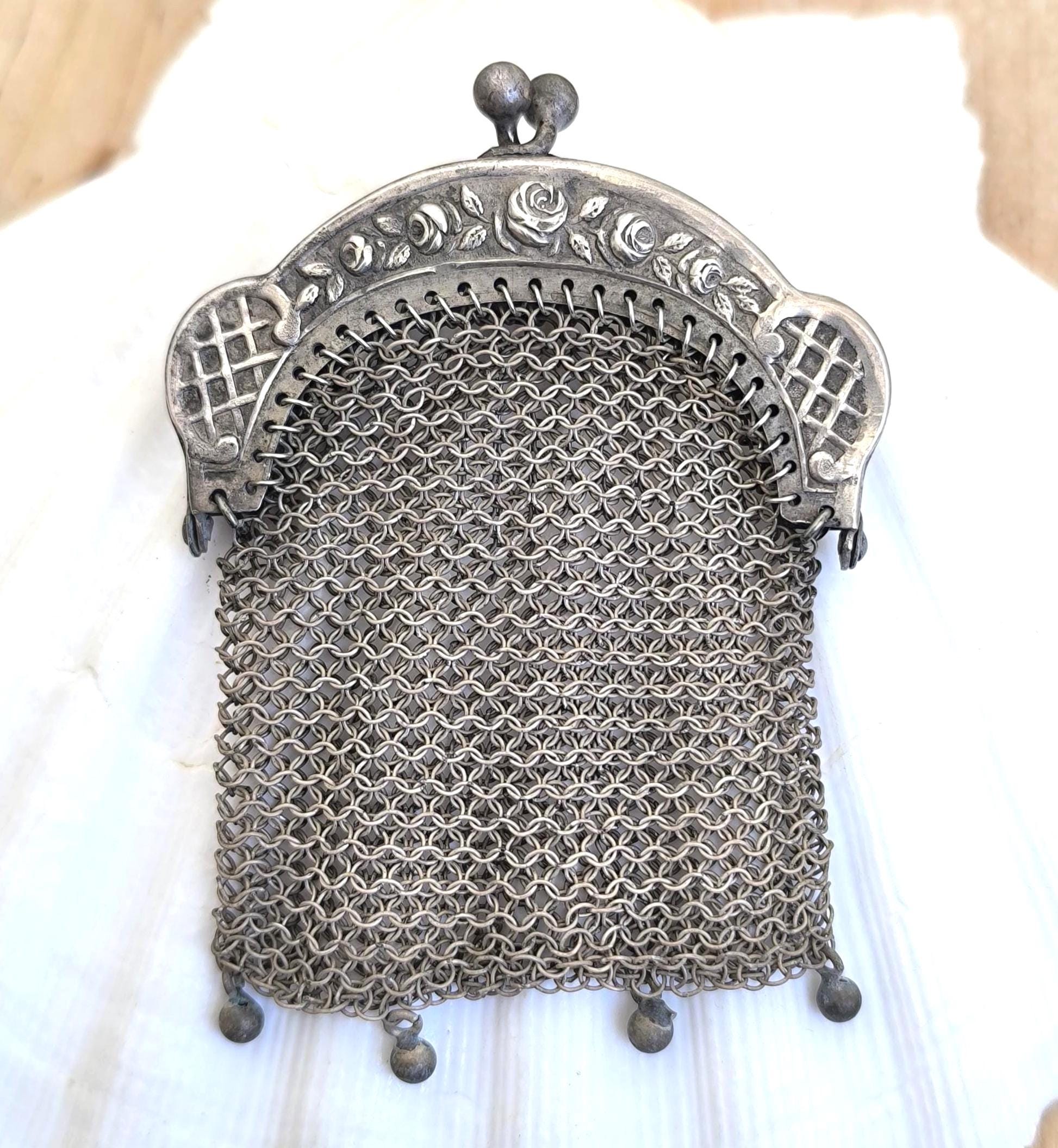 Sterling silver vintage coin purse - Etsy 日本
