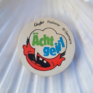 Läufer 80s eraser rubber &quot;really cool&quot;,Vintage ächt geiil radierer, W. Germany, collectible stationary, Eraser Gomme