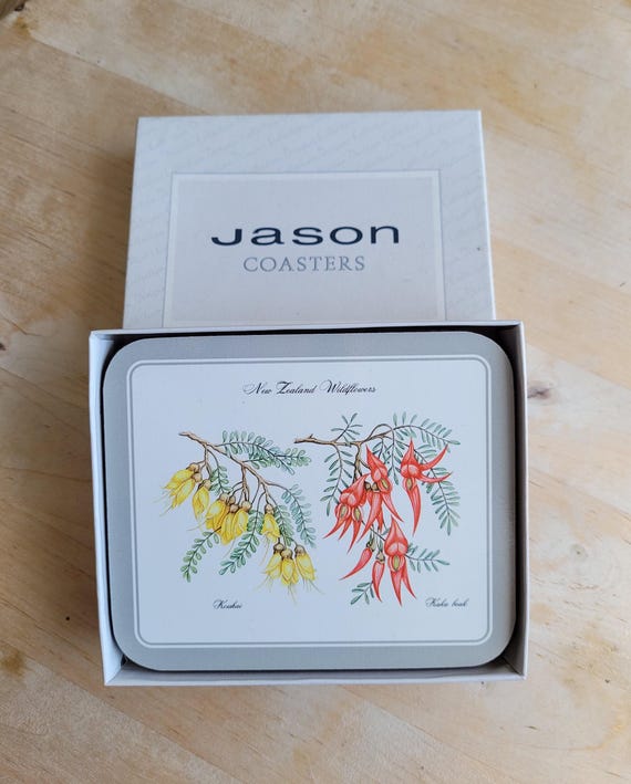 Lot De 6 Dessous De Verre En Liège Jason - Nouvelle-Zélande - Protège-tables Design Et Naturels