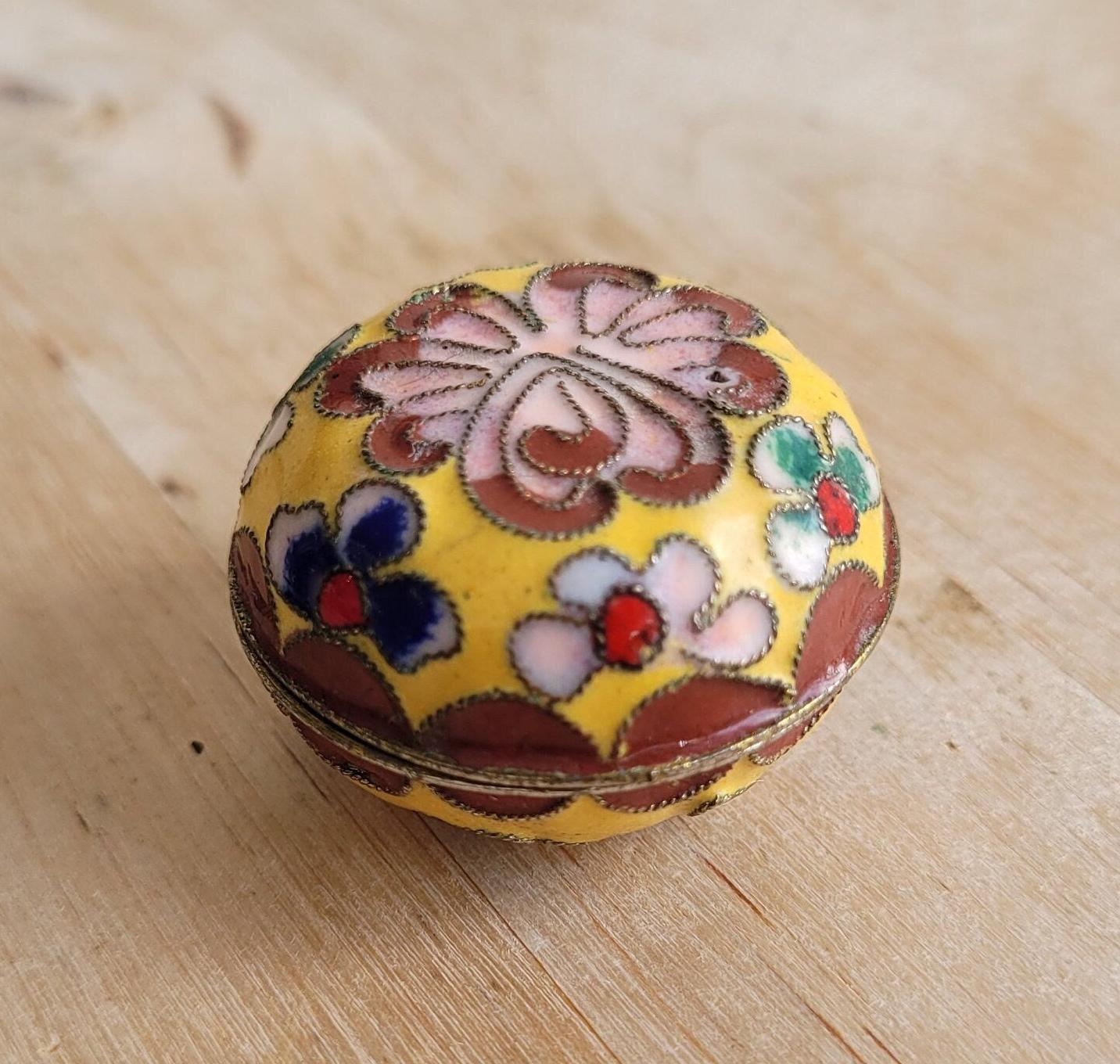 ヴィンテージ七宝焼きの小物入れ。 ヴィンテージ七宝焼きの小物入れ。 七宝焼小物入れ5個セット