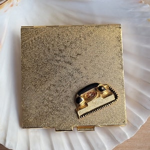 Vintage Gold Tone Mini Address Book: Retro Pocket Agenda