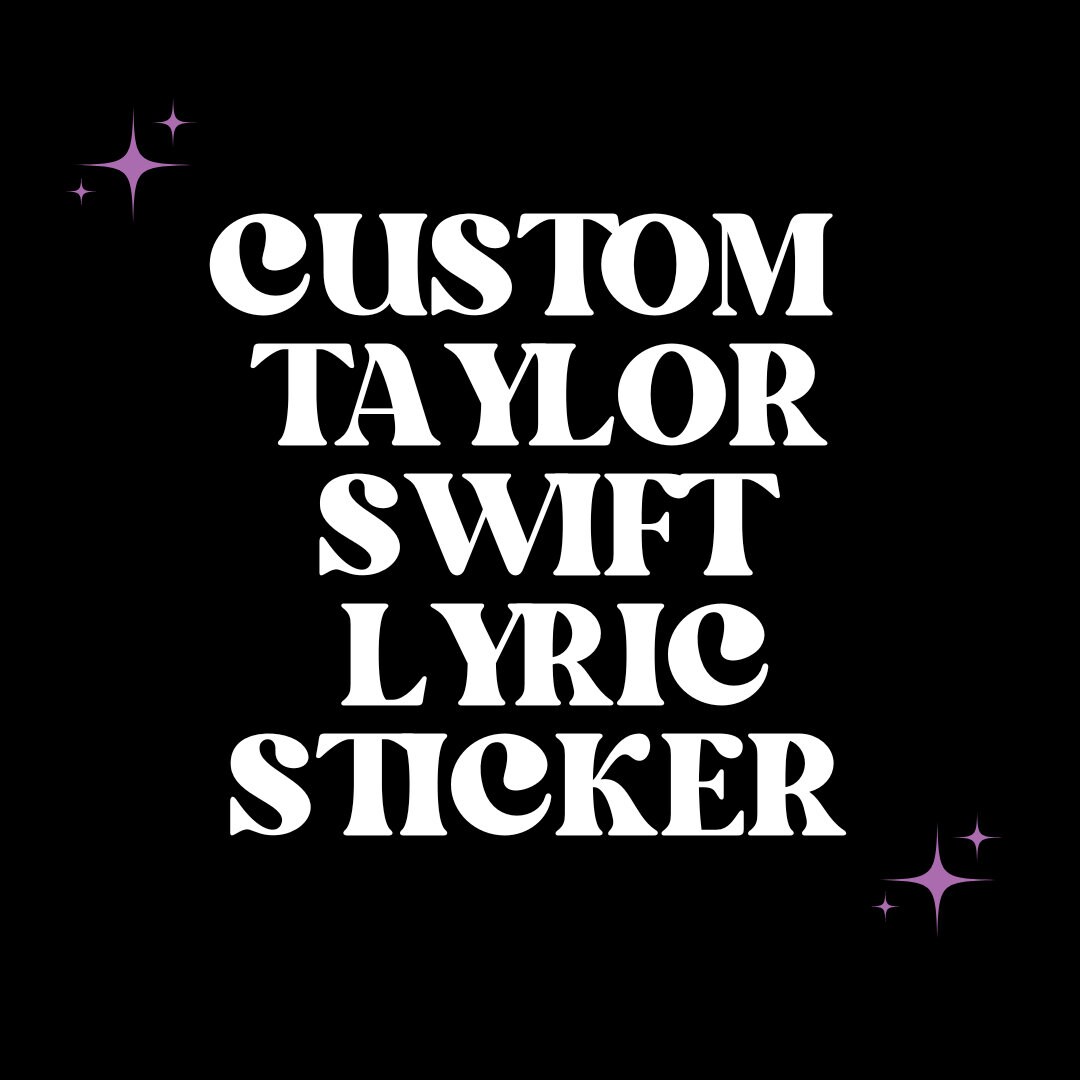 Taylor Swift Sticker Taylor Swift Car Decor Taylor Swift Car Etsy