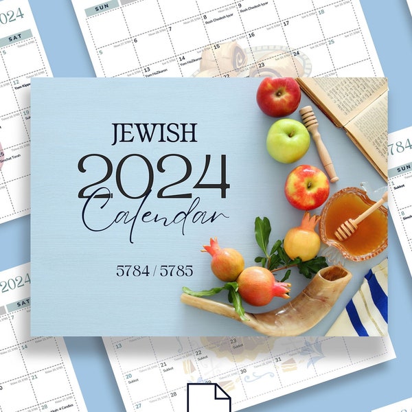 2024 Hebrew Calendar Etsy