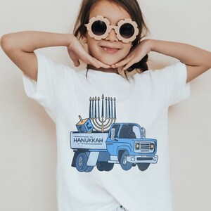 Happy Hanukkah Truck Hanukkah Shirt Hannukah Shirt Hanukkah Pajamas Chanukah Sweater Happy Hanukkah Shirts Jewish gift Hanukkah Gifts חנוכה