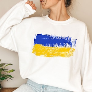 Ukrainian Flag Sweatshirt, Ukraine Peace Shirt, Ukraine People Shirt, Stand with Ukraine Shirt, Свитшот Украина Украинский Флаг No War Shirt