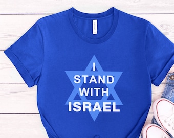 Stand With Israel Shirt Israel Shirt Jewish Shirt Israel Gift Hebrew T-Shirt Jewish Gift Jewish T-Shirt Free Palestine Shirt Israeli tee