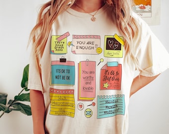 Note To Self Shirt Teacher T-Shirt Teacher Shirt Mental Health Shirt School Counselor Shirt Emotion Motivational Shirt School Psychologist