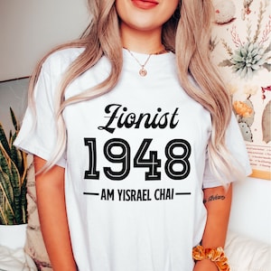 Zionistisches Hemd Israelisches Hemd Jüdisches Hemd Stand mit Israel Tel Oriental hebräisches Hemd Am Yisrael Chai Jüdisches Geschenk Jüdisches T-Shirt Israelisches Hemd
