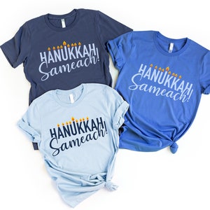 Menorah Shirt Chanukka Shirt Chanukka Sameach Shirt Happy Chanukka Shirts Jüdisches Geschenk Lustige Chanukka Geschenke Menorah Shirt Festival der Lichter