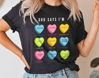 Gott sagt, ich bin schön genug Shirt Bibel Vers T-shirt Glaube Shirt Christian Shirt Religiöse Kleidung Religiöse Geschenk Anbetung Tshirt Glaube