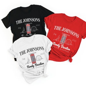 London Custom Matching Vacation Shirt Cruise Shirts 2023 Family Matching Shirts Family London UK 2023 Summer Vacation Shirts London Trip Tee