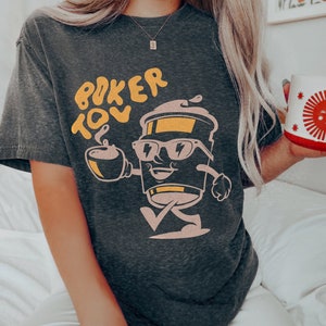 Boker Tov Shirt Coffee Lover Gift Retro Rosh Hashanah Shirt Hashanah t-shirt Shana Tova shirt Jewish Clothing Hanukkah Shirt Shabbat Shirt