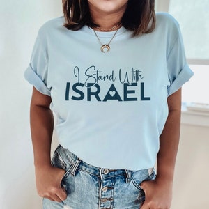 Stand With Israel Shirt Israeli Flag Shirt Jewish Shirt Stop Anti-Semitism Hebrew T-Shirt Jewish Gift Jewish T-Shirt Free Palestine Shirt