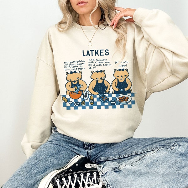 Latkes Shirt Hanukkah Shirt Hanukkah Sweater Hannukah Sweater Gift Hanukkah Sweatshirt Hanukkah Shirt Hannukah Shirt Rosh Hashanah Shirt