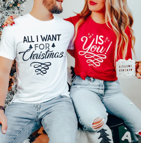 Camisetas navideñas para parejas sale