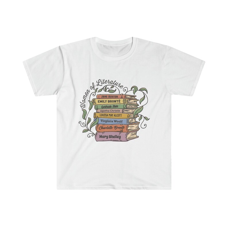 Women of Literature Shirt Feminism Gift Book Lover Shirt Poetry Lover Women Writers Empowerment Shirt Girl Writer Shirt Book Reading Shirt image 8