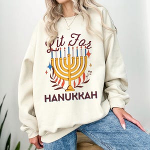 Lit for Hanukkah Shirt Hanukkah Sweater Menorah Shirt Hannukah Sweater Hanukkah Sweatshirt Hanukkah Shirt Hannukah Shirt Hanukkah Shirts