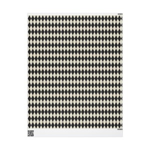Black Checkered Wrapping Paper Roll Boho Gift Wrapping Black Diamond Wrapping Paper Preppy Wrapping Gift Wrap for Weddings and Birthday Tile image 8