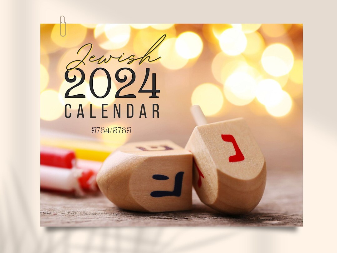 Jewish Calendar 2024 Monthly Planner Jewish Holidays Rosh Hashanah 5784