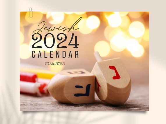 Jewish Calendar 2024 Monthly Planner Jewish Holidays Rosh Hashanah 5784  Jewish Gift 12 Month Wall Calendar Hebrew Holidays Biblical Calendar - Etsy