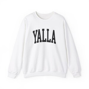 Yalla Sweatshirt Jewish Sweatshirt Hebrew Sweatshirt Israel Hoodie Judaica Gift Jewish Pride Am Yisrael Chai Israel Support Judaica image 6
