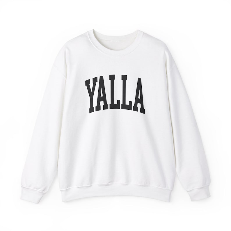 Yalla Sweatshirt Jewish Sweatshirt Hebrew Sweatshirt Israel Hoodie Judaica Gift Jewish Pride Am Yisrael Chai Israel Support Judaica image 6