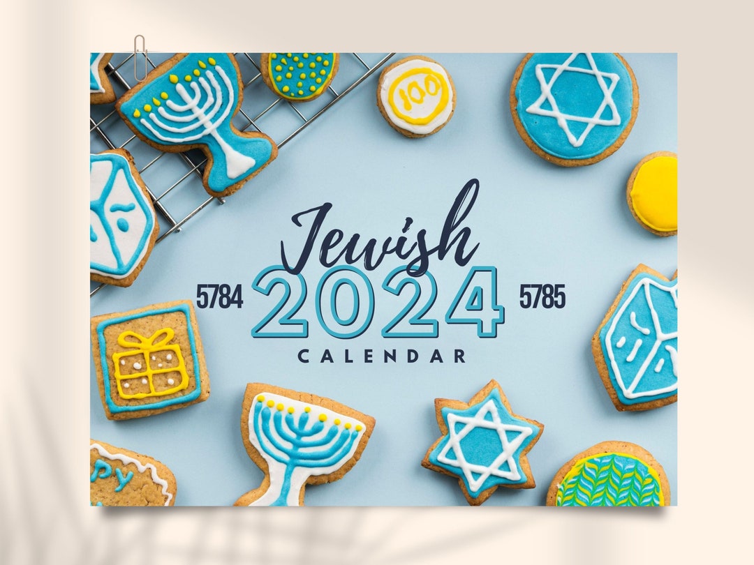 Jewish Calendar 2024 Monthly Planner Jewish Holidays Rosh Hashanah 5784