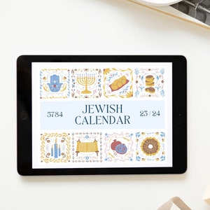 Jüdischer Kalender 2023 2024 Rosh Hashanah Neujahr 5784 Jüdisches
