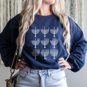 Menorah Sweatshirt Hanukkah Shirt Hannukah Shirt Hanukkah Gifts Happy Hanukkah Hanukkah Sweater Hanukkah Sweatshirt Chanukah Sweater 2022